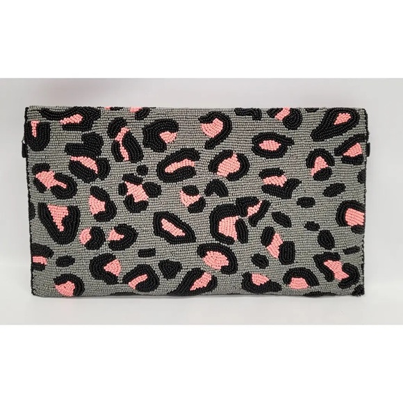 NEW! Sexy Beaded Intricate Hand Crafted High Quality Beaded Crossbody Clutch - Picture 10 of 13